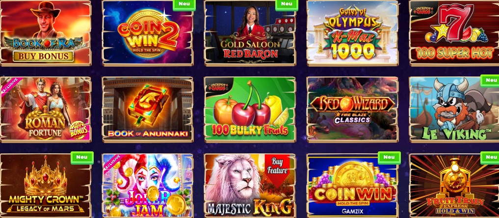 Wazamba Slot Spiele